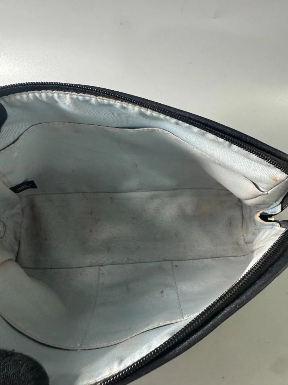 Authentic Coach Signature C PVC & Leather Small Clutch Bag Black & White